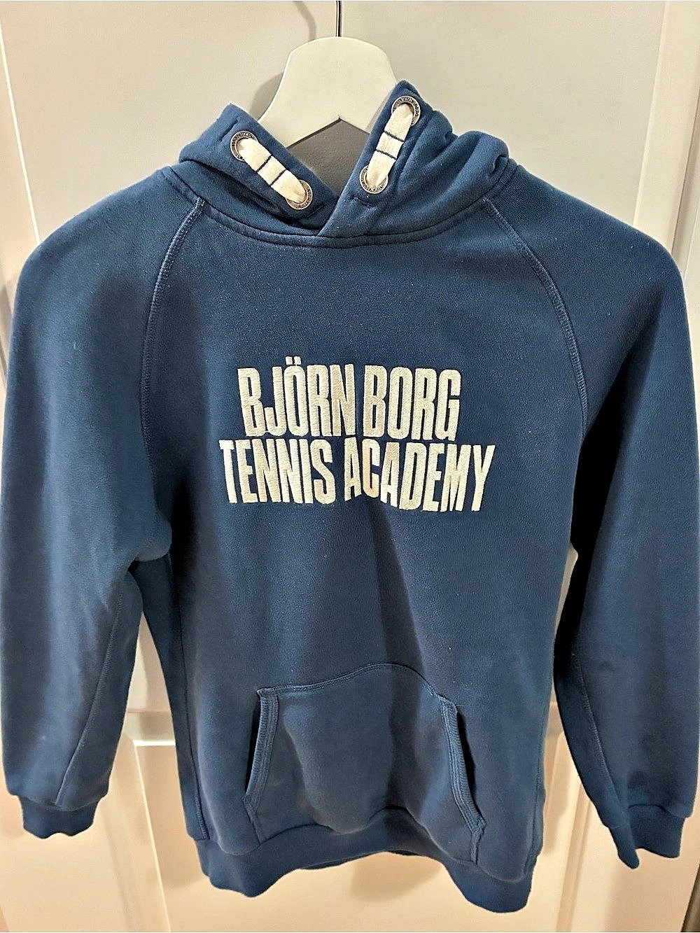 Björn Borg Slim Yennis Academy Slate Blue Hoodie Unisex Size 146/152
